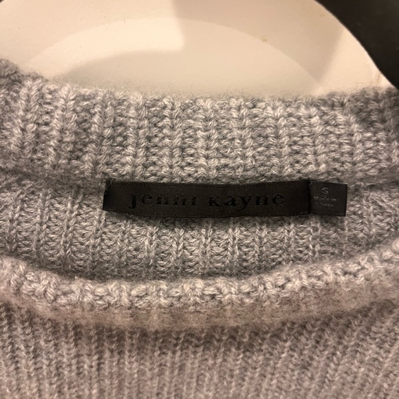 Jenni Kayne Cashmere Fisherman sweater Gray - Picture 3 of 5